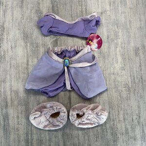 Build A Bear Disney Princess Jasmine Costume Purple Top Pants